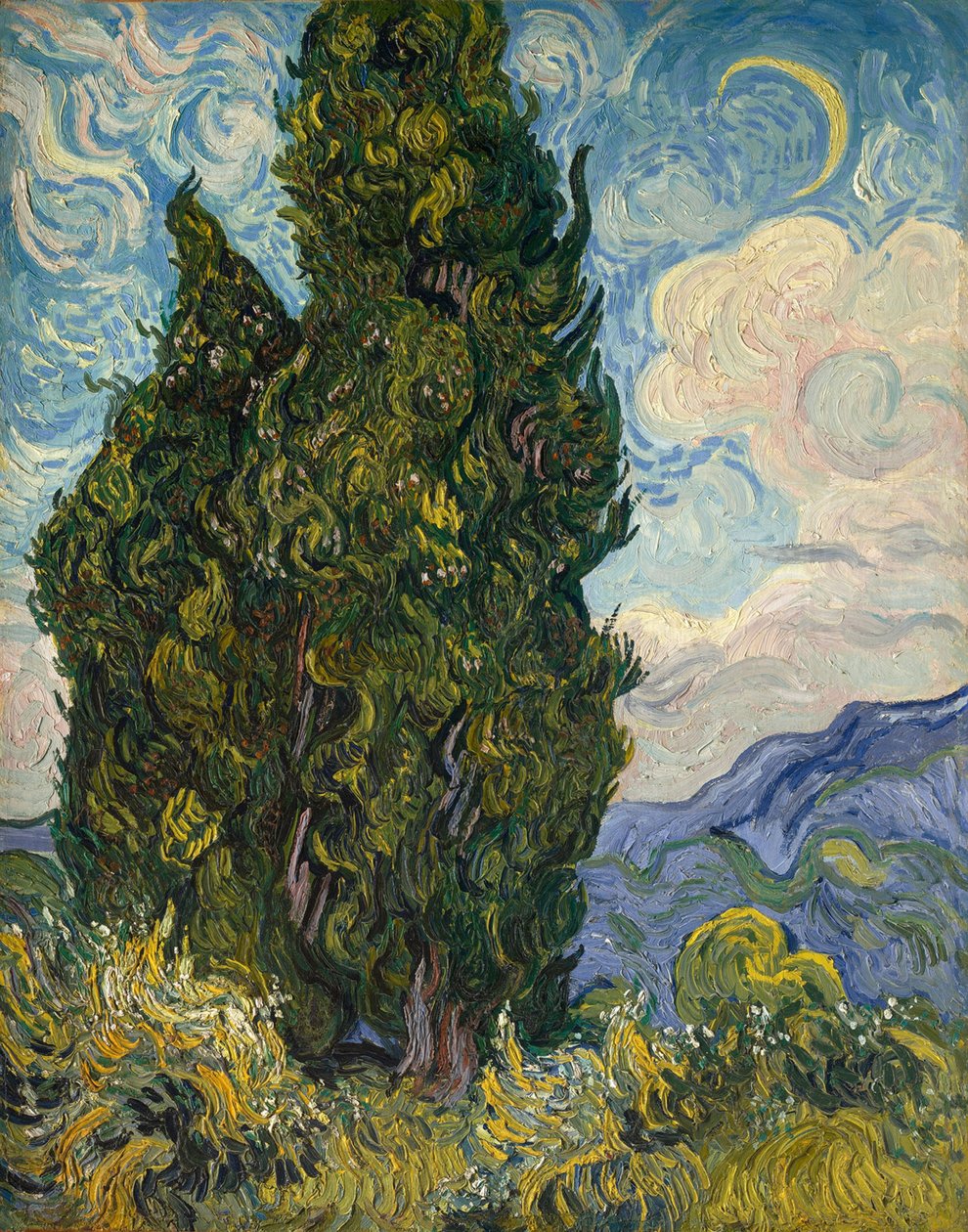 Sypressit tekijältä Vincent van Gogh