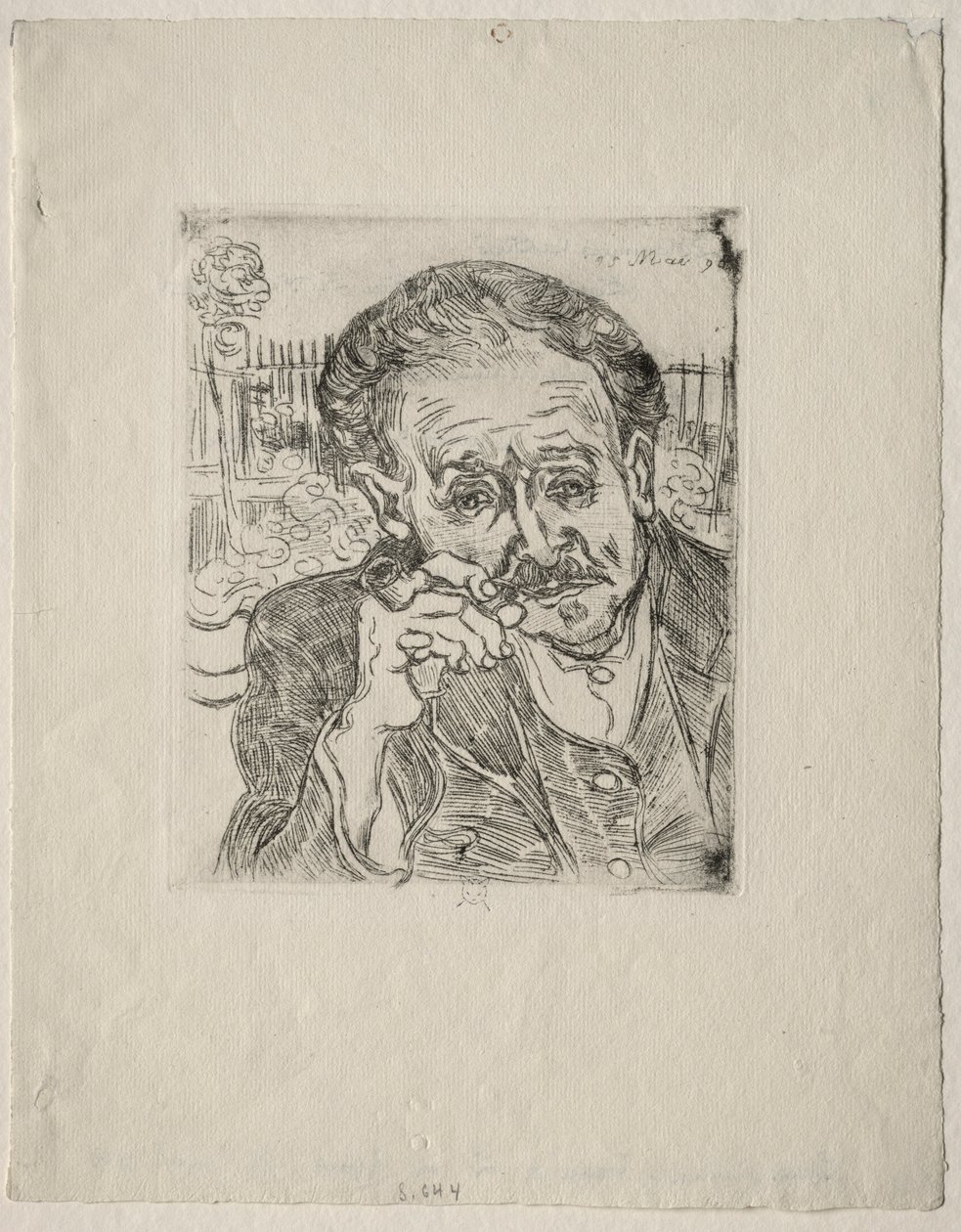 Tohtori Gachet, 1890. tekijältä Vincent van Gogh