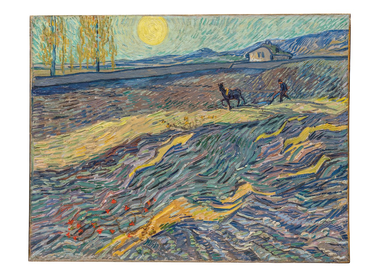 Maanviljelijä pellolla, 1889 tekijältä Vincent van Gogh