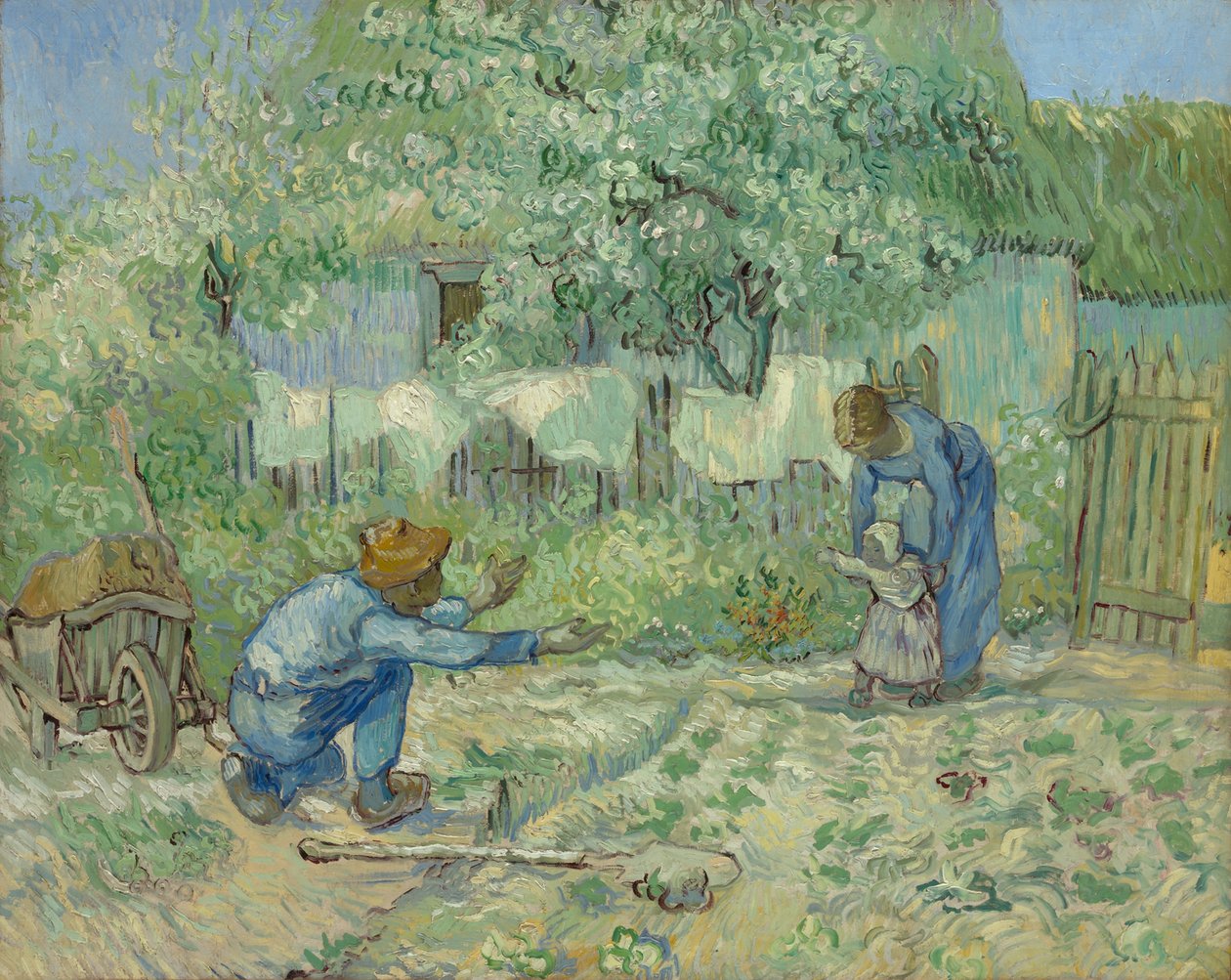 Ensimmäiset askeleet Milletin jälkeen, 1890 tekijältä Vincent van Gogh