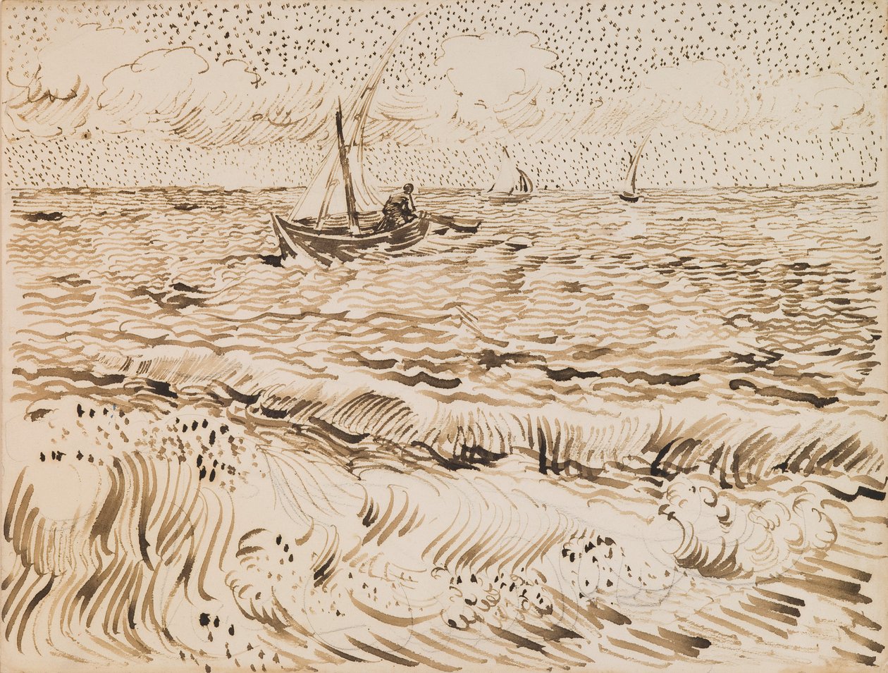 Kalastusveneet Saintes-Maries-de-la-Merissä tekijältä Vincent van Gogh