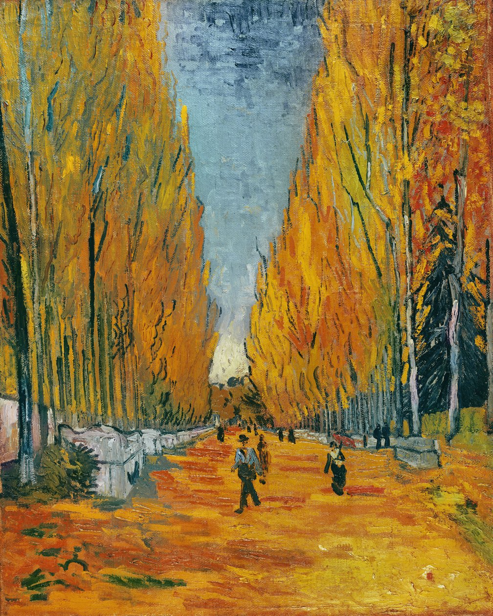 Alyscampsin kuja, Arles, 1888 tekijältä Vincent van Gogh
