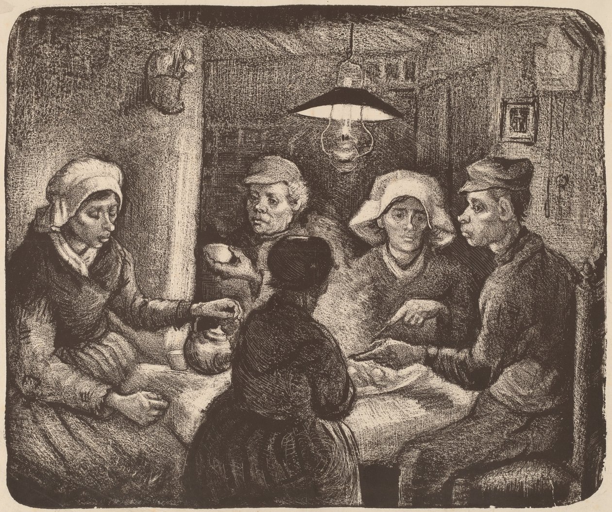 Perunansyöjät, 1885. tekijältä Vincent van Gogh