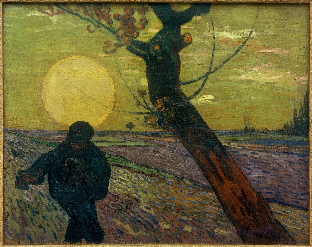Kylväjä auringonlaskun aikaan tekijältä Vincent van Gogh