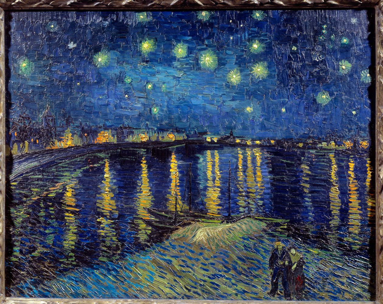 Tähtiyö Rhônen yllä tekijältä Vincent van Gogh