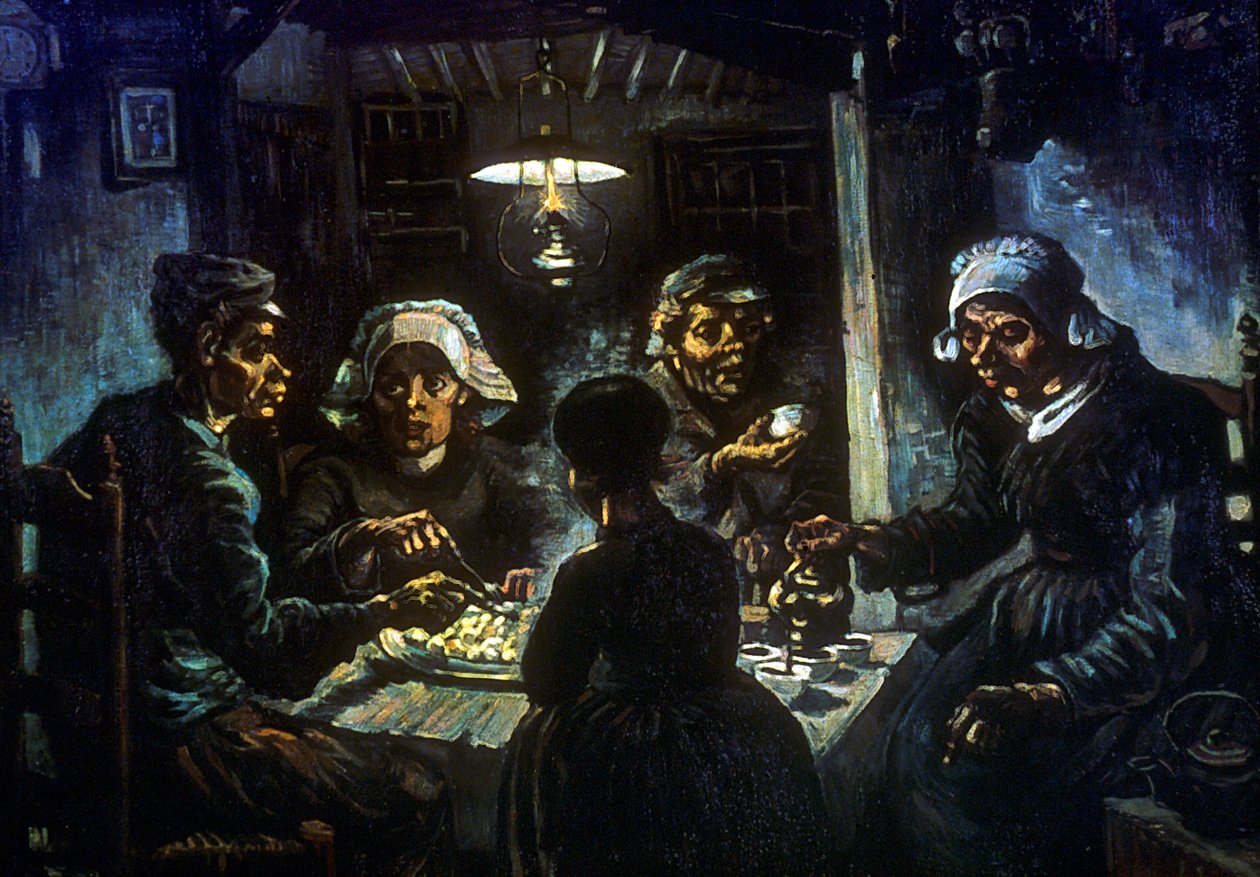 Perunansyöjät, 1885 tekijältä Vincent van Gogh