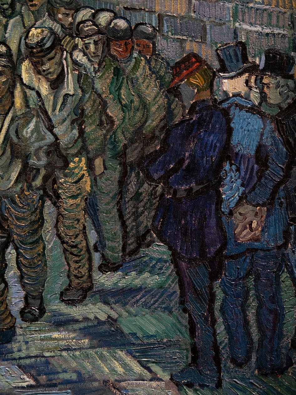 Vankilan piha (yksityiskohta) tekijältä Vincent van Gogh
