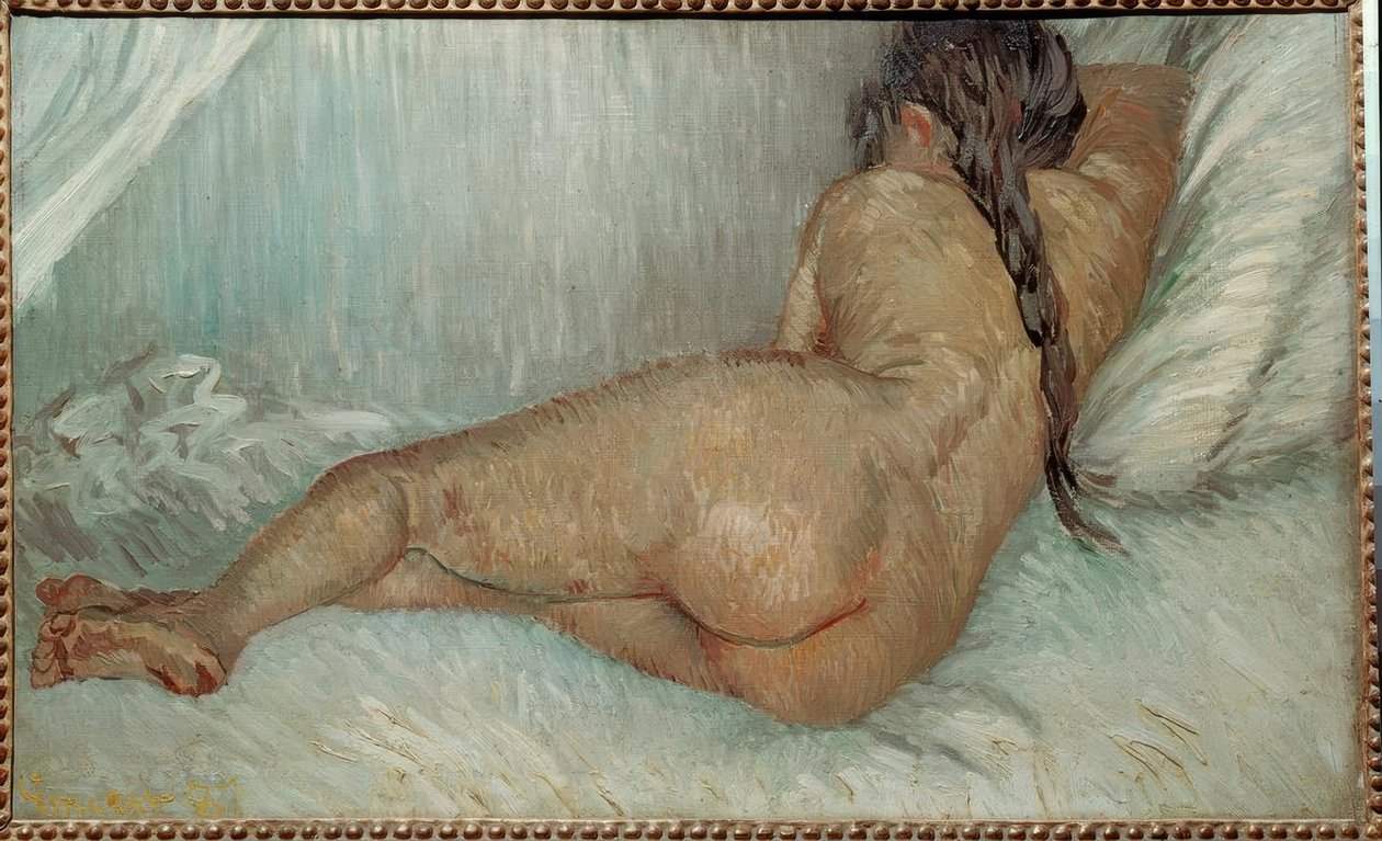Nainen alaston takaapäin tekijältä Vincent van Gogh