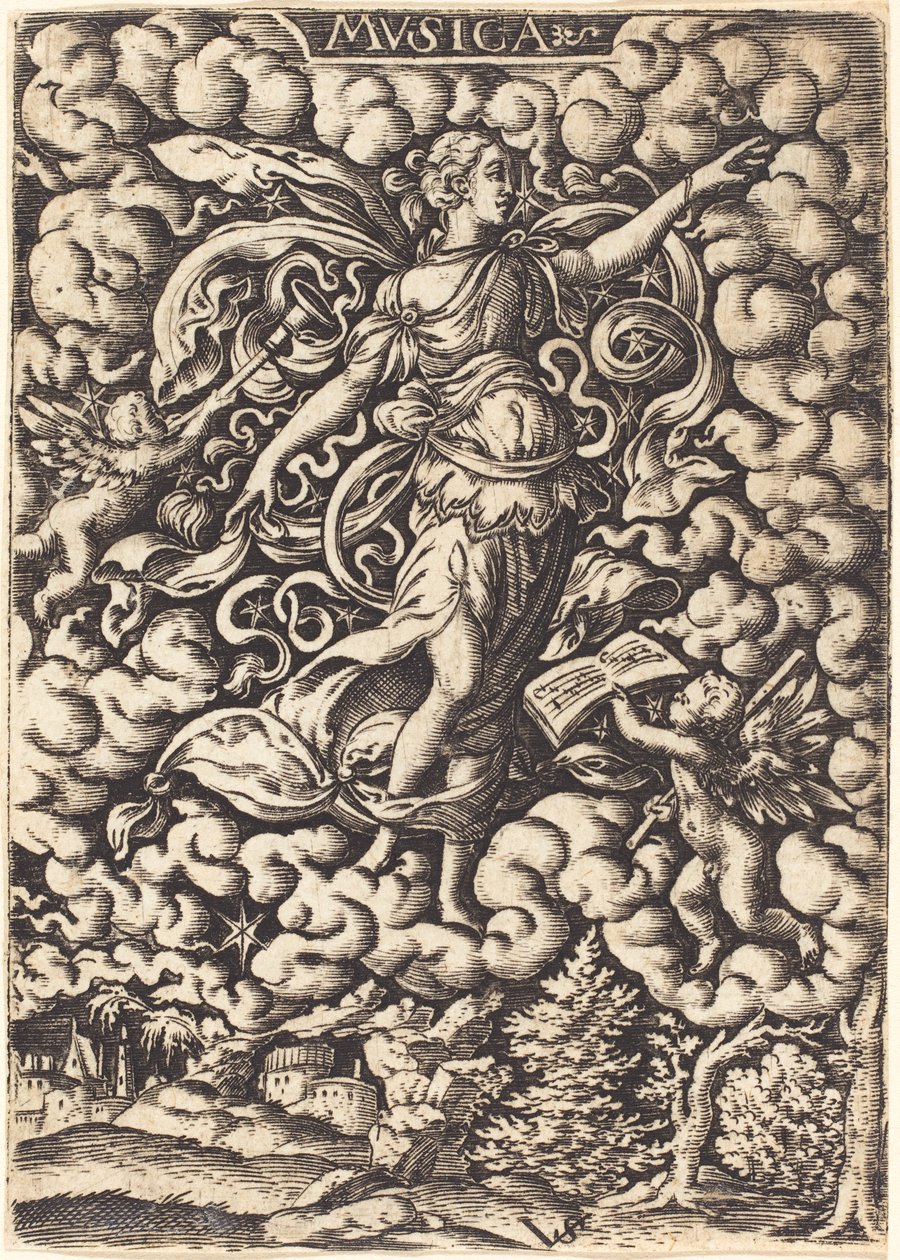 Musica, 1500-luku tekijältä Virgilius, the elder Solis