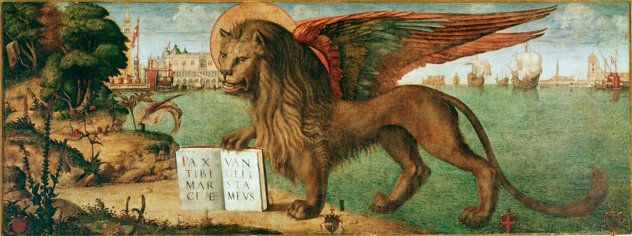 Pyhän Markuksen leijona (maalaus tekijältä Vittore Carpaccio