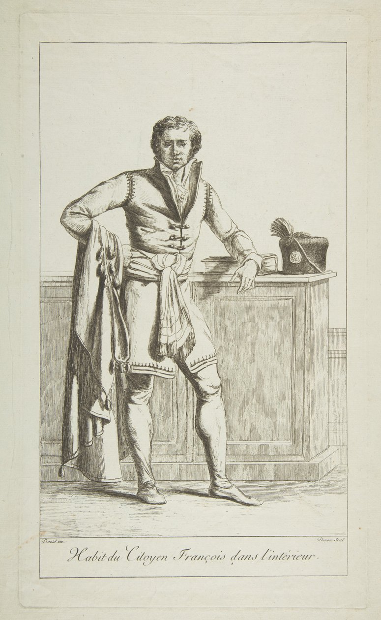 Ranskan kansalaisen sisäpuku, 1794. tekijältä Vivant Denon