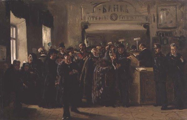 Konkurssi, 1880 (ks. myös 90207) tekijältä Vladimir Egorovic Makovsky
