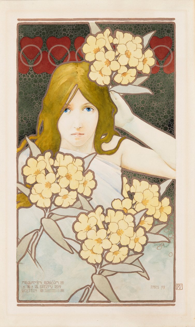 Päivän ja yön diptyykki, 1899. tekijältä Vojtěch Preissig
