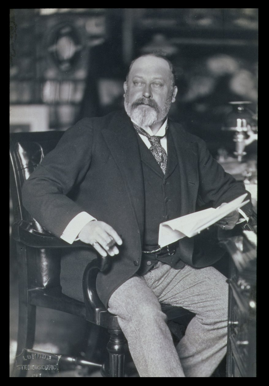 Muotokuva Edward VII:stä (1841-1910) tekijältä William and Daniel Downey