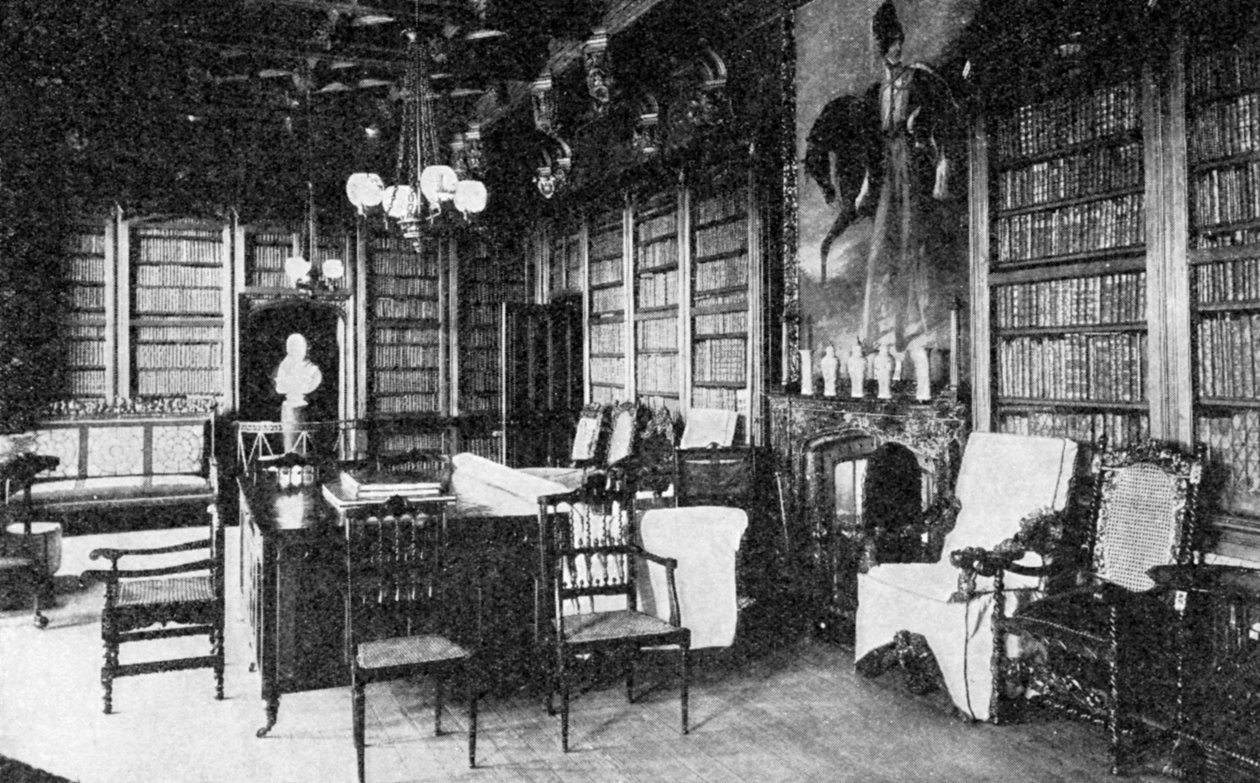 "The Library, Abbotswood", 1923. tekijältä WA Mansell and Co