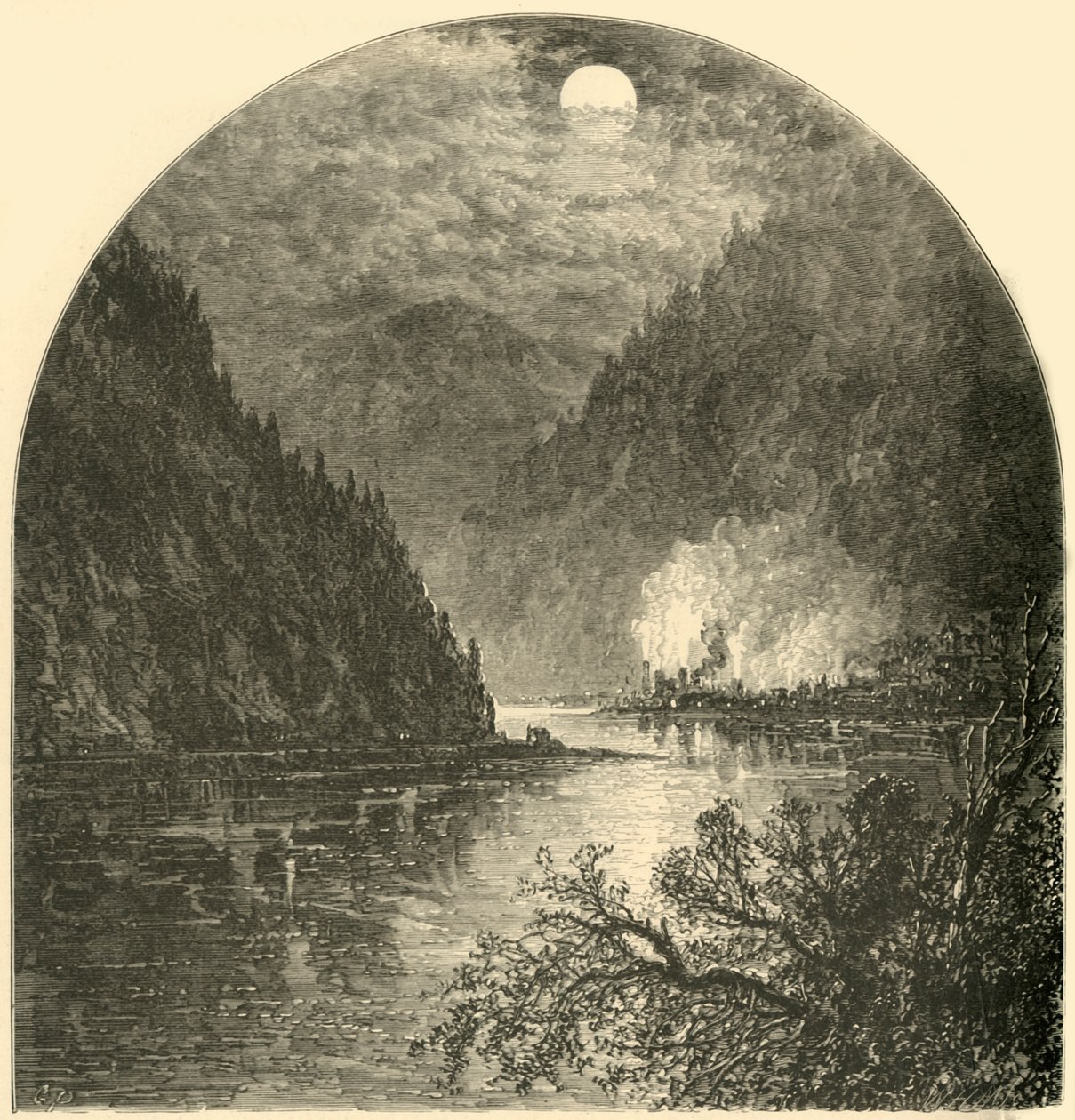 "Duncannon, Juniatan suu", 1874. tekijältä W.H. Morse