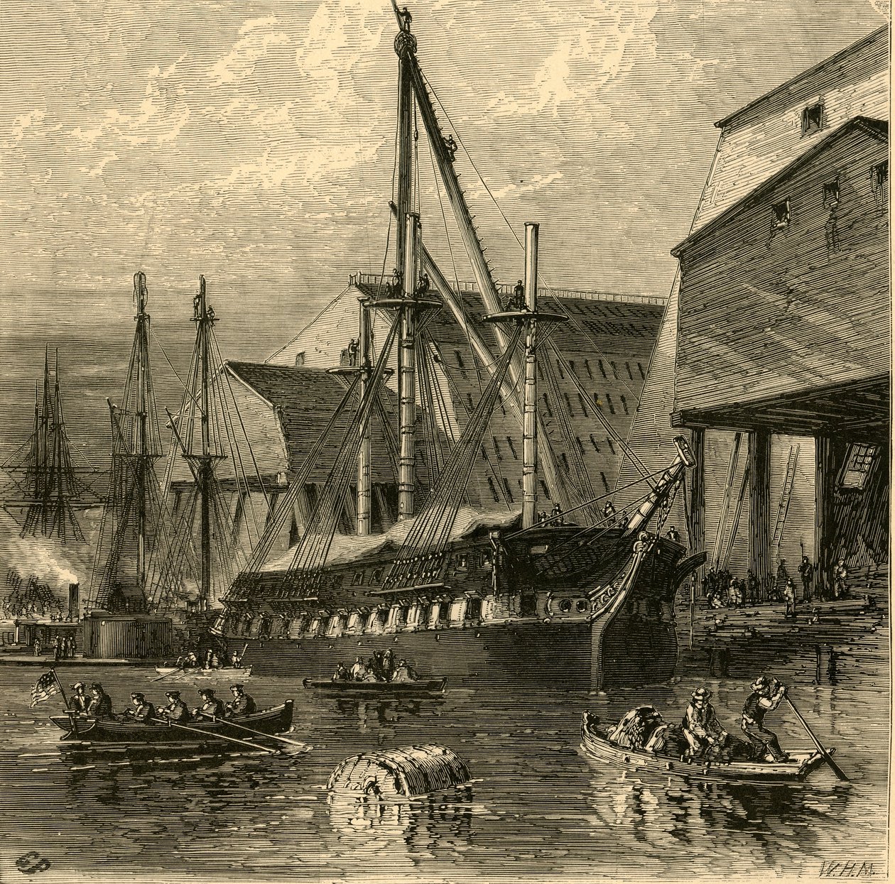 "Navy Yard", 1874. tekijältä W.H. Morse