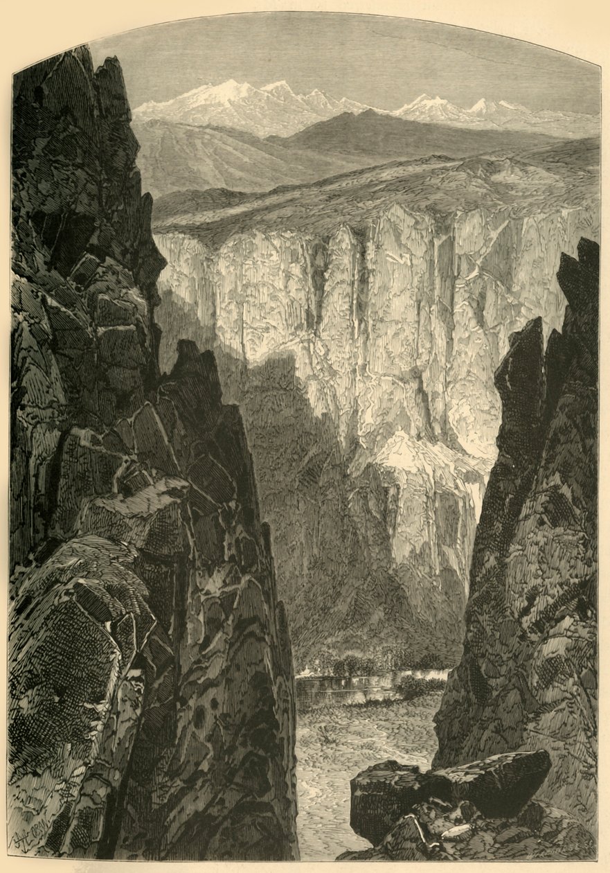 "Palisade Canyon", 1874. tekijältä W.H. Morse