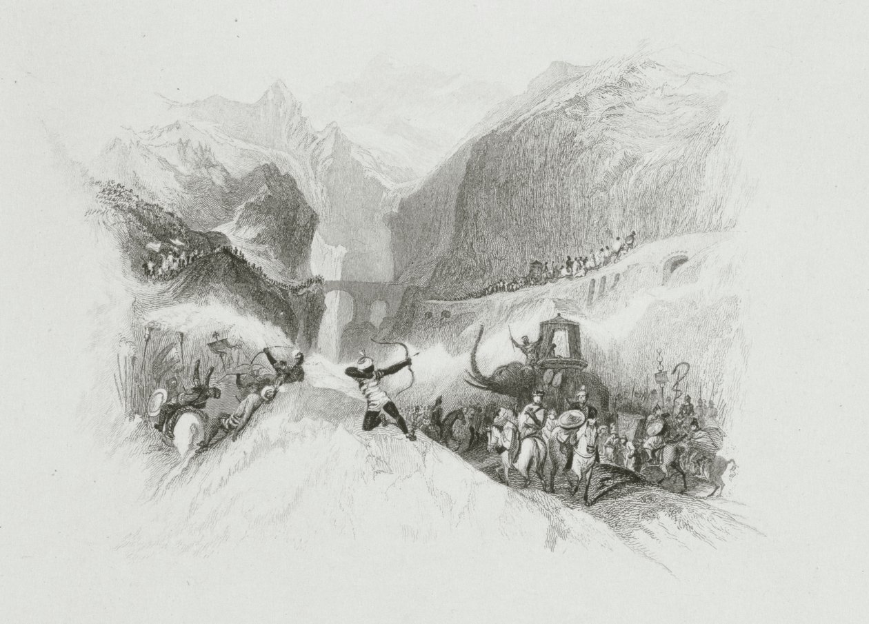 Hannibal (247-183 eKr.) Alppien ohi tekijältä W.R. Smith