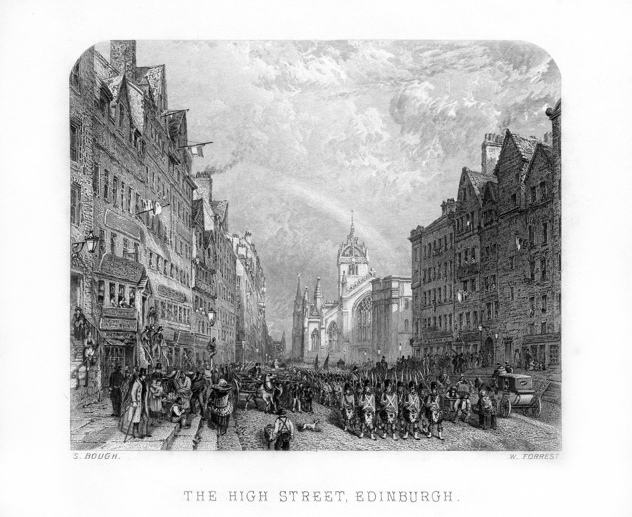 The High Street, Edinburgh, 1870. tekijältä W. Forrest