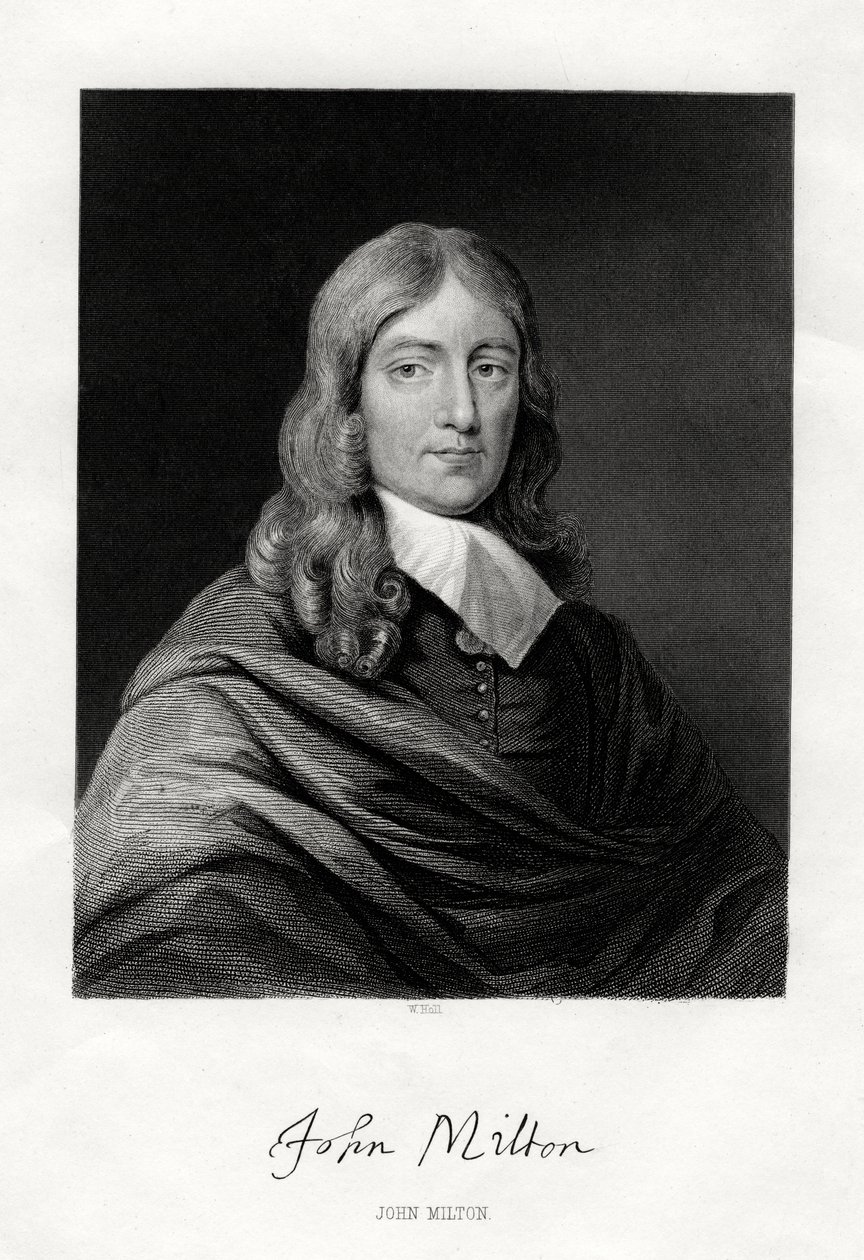 John Milton, englantilainen runoilija, 1800-luku tekijältä W. Holl