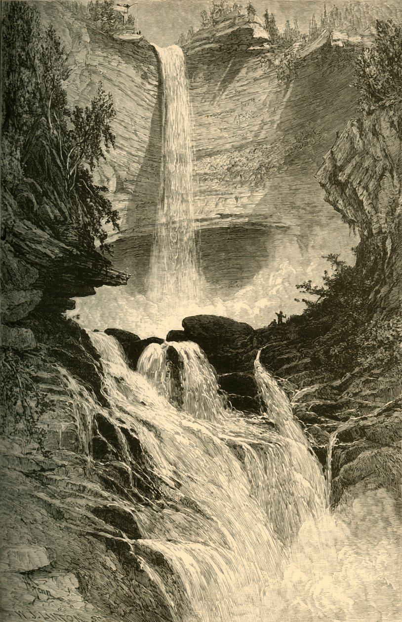 Catskill Falls, 1874. tekijältä W. J. Linton