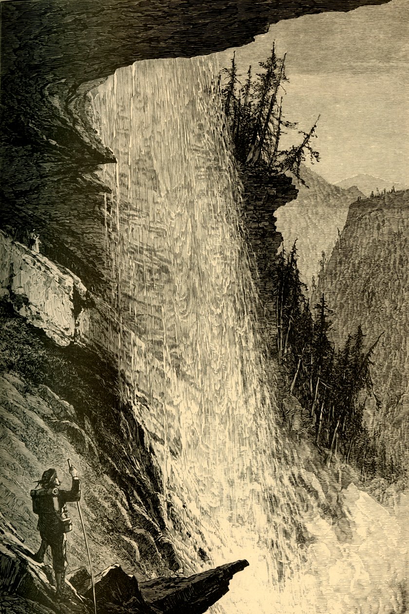 "Under the Catskill Falls", 1874. tekijältä W. J. Linton