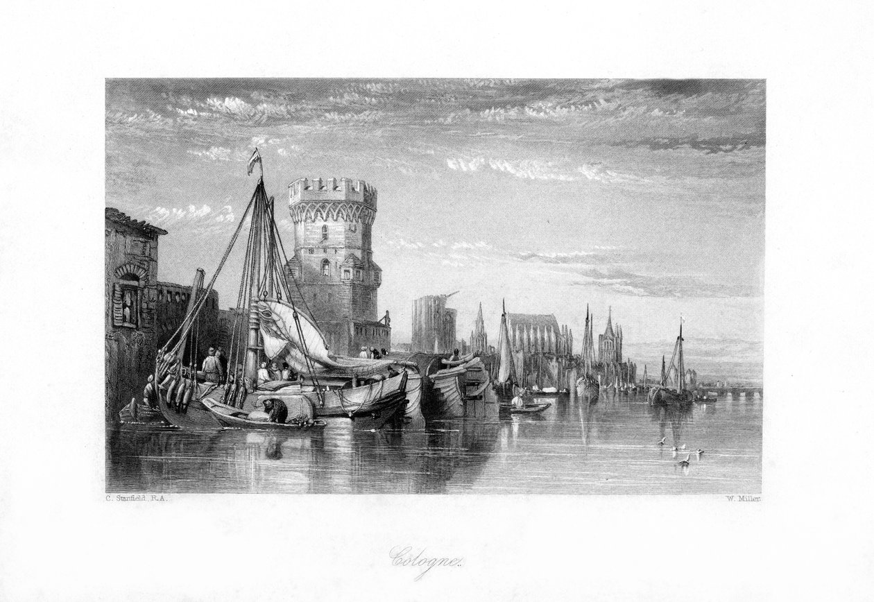 Köln, Saksa, 1800-luku. tekijältä W. Miller