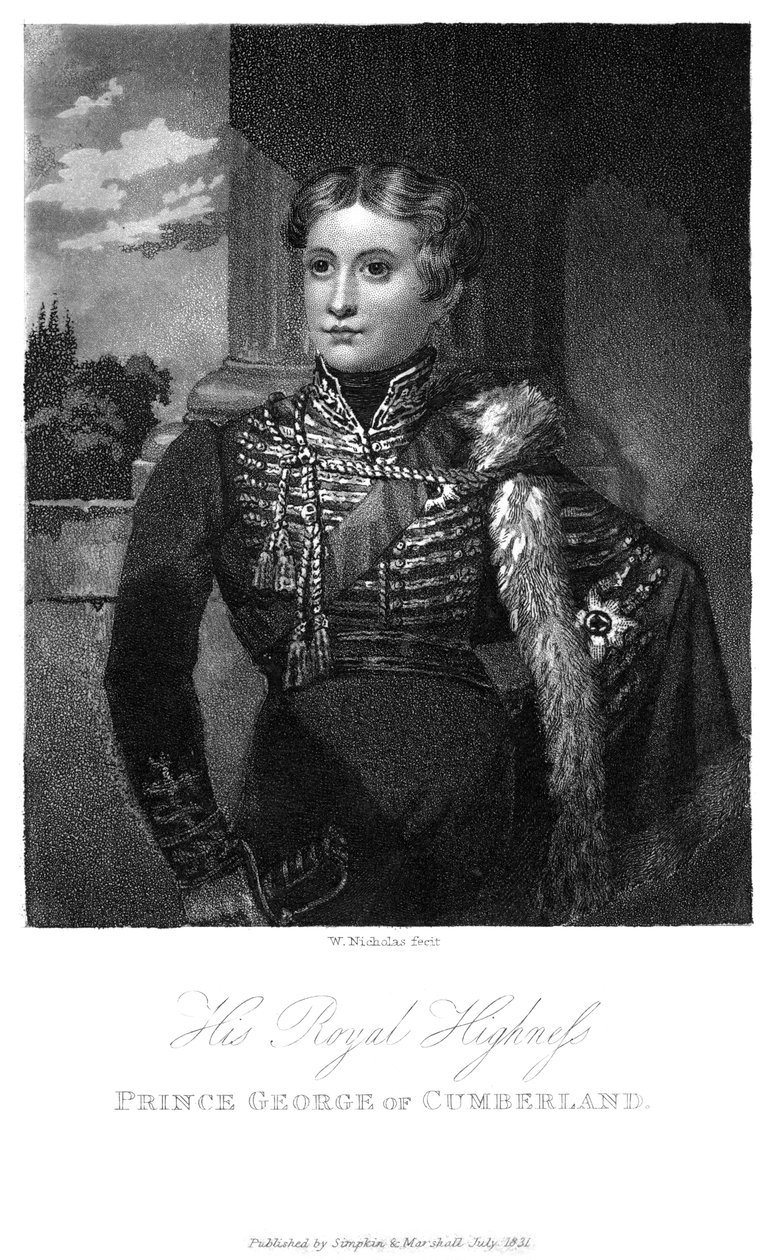Cumberlandin prinssi George, 1831 tekijältä W. Nicholas