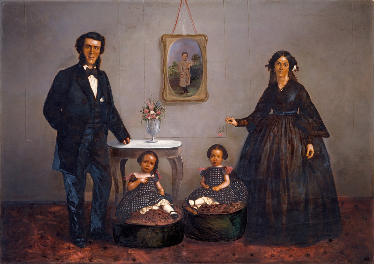 Perhekuva, n. 1855 tekijältä W. Penny