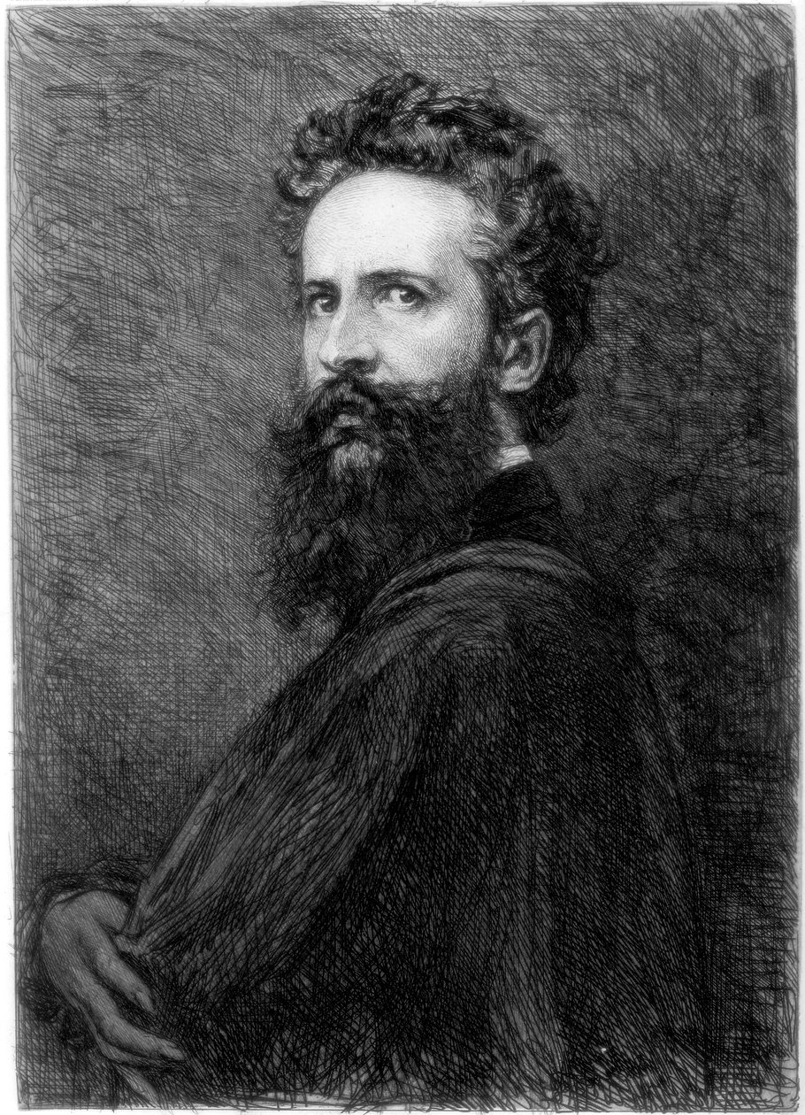 Hans Makart, itävaltalainen taiteilija, 1880-1882. tekijältä W. Unger