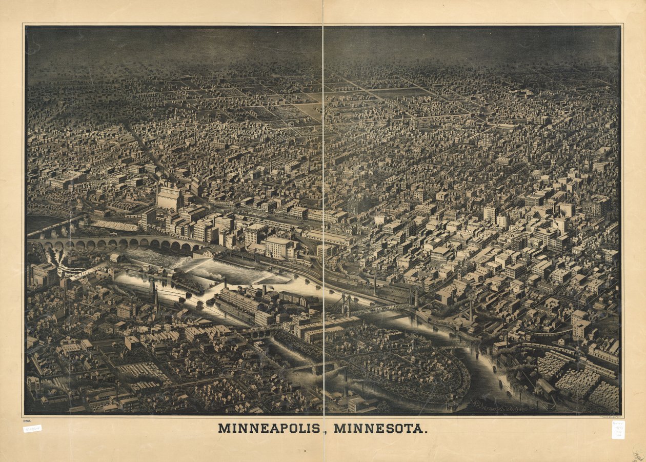Minneapolis, Minnesota. tekijältä W. V.; Monasch Herancourt