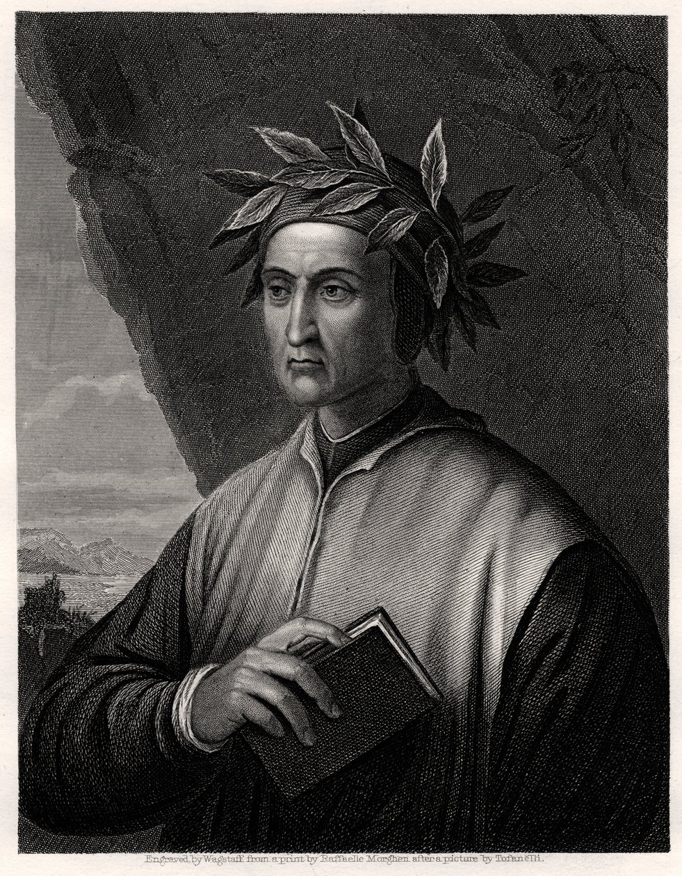 Dante Alighieri, italialainen runoilija, 1800-luku. tekijältä Wagstaff