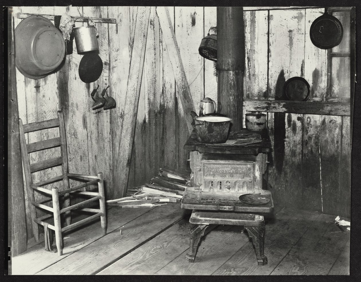 Alabama vuokralainen Farmerin keittiö lähellä Moundvilleä tekijältä Walker Evans