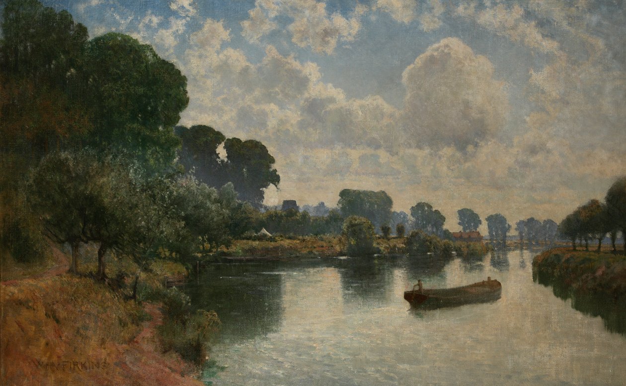 Kepax Ferry, Worcester, n. 1900 tekijältä Walter Alfred Firkins