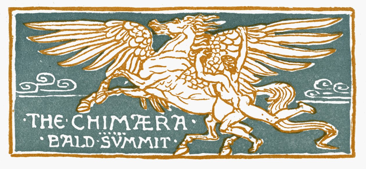 Bellerophon ja Pegasus tekijältä Walter Crane