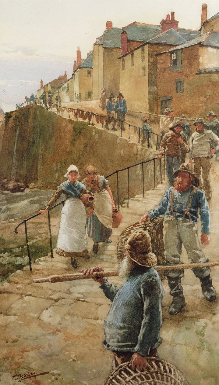 The Quayside, Newlyn tekijältä Walter Langley
