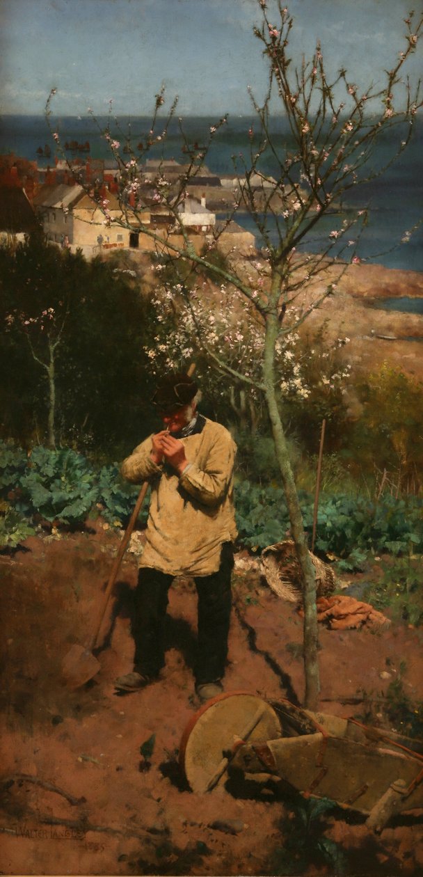 Aurinkoinen etelä, 1885 tekijältä Walter Langley