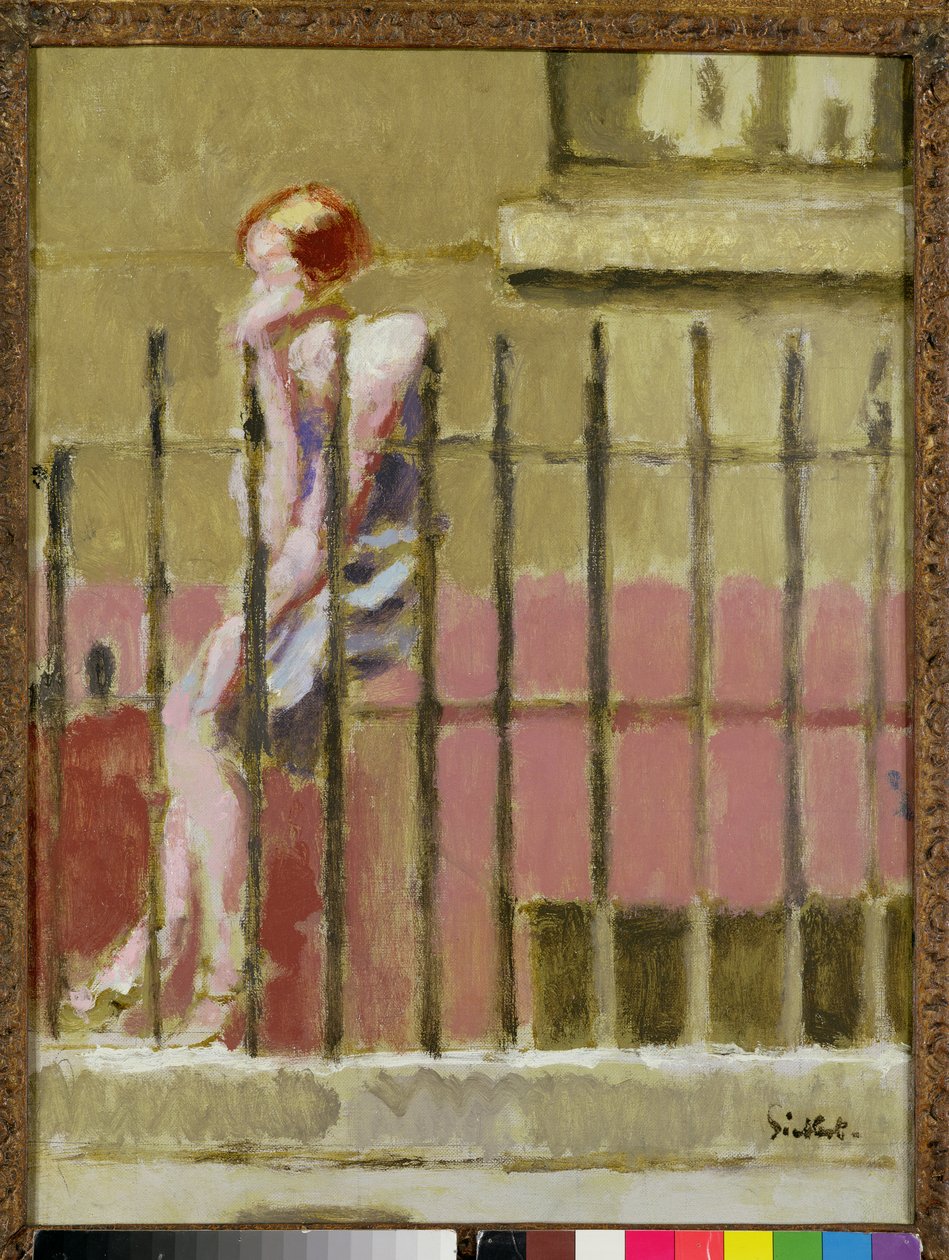 Enkelin kellari tai Iltaprimus tai Alueen portaat, n.1928. tekijältä Walter Richard Sickert