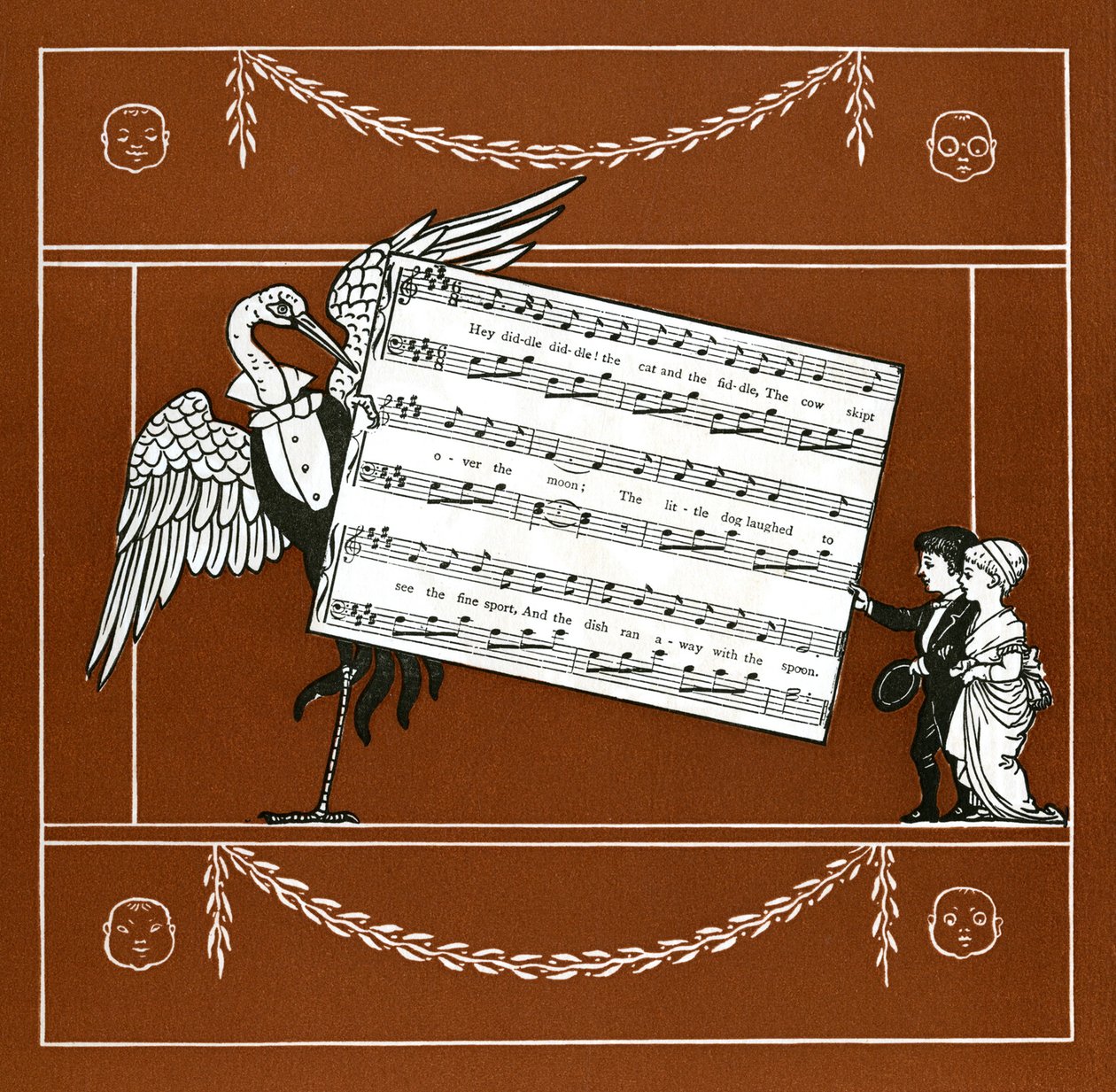 Kissa ja viulu tekijältä Walter Crane