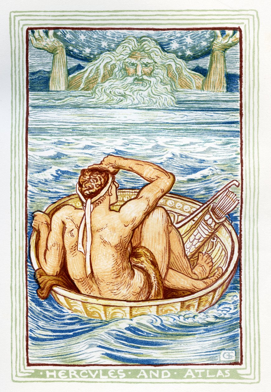 Hercules ja Atlas tekijältä Walter Crane