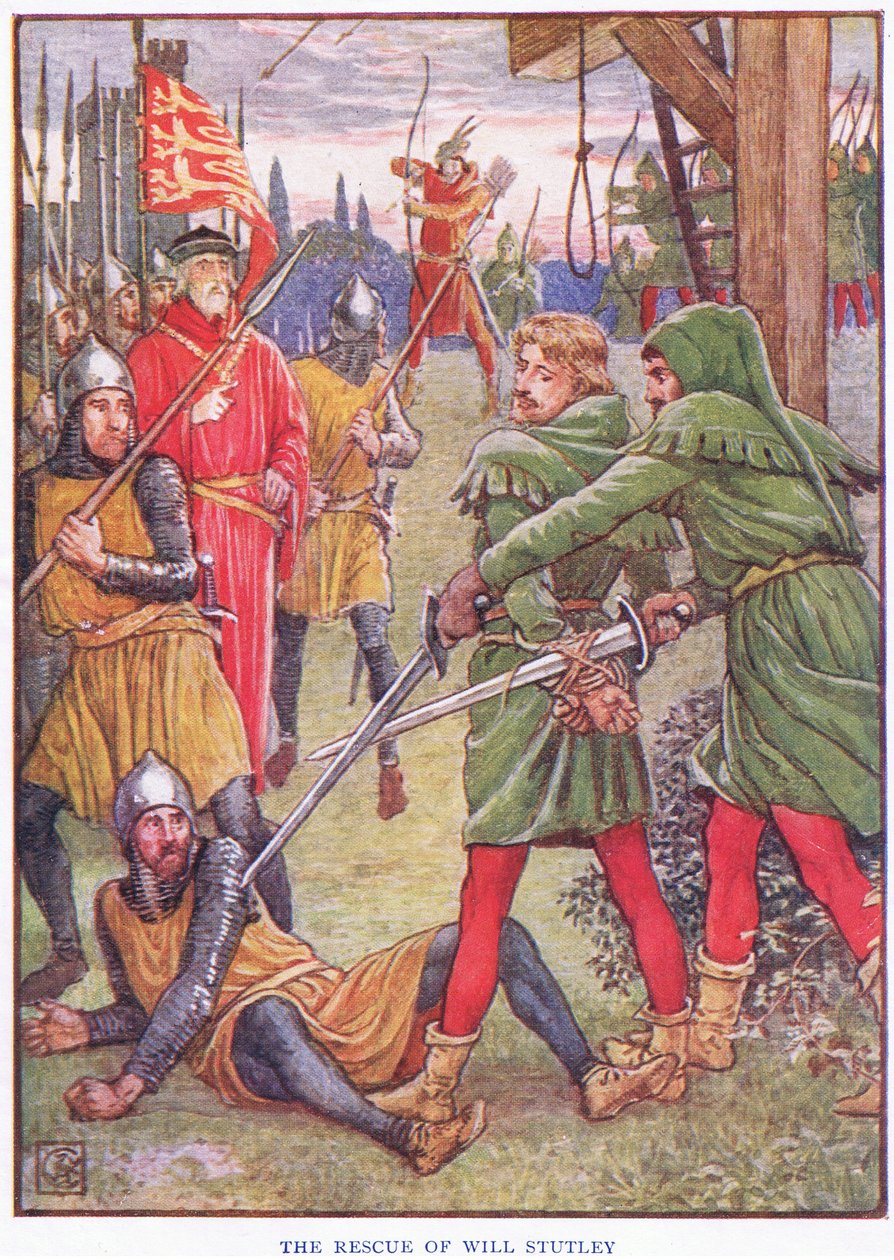 Will Stuteleyn pelastaminen, noin 1920. tekijältä Walter Crane