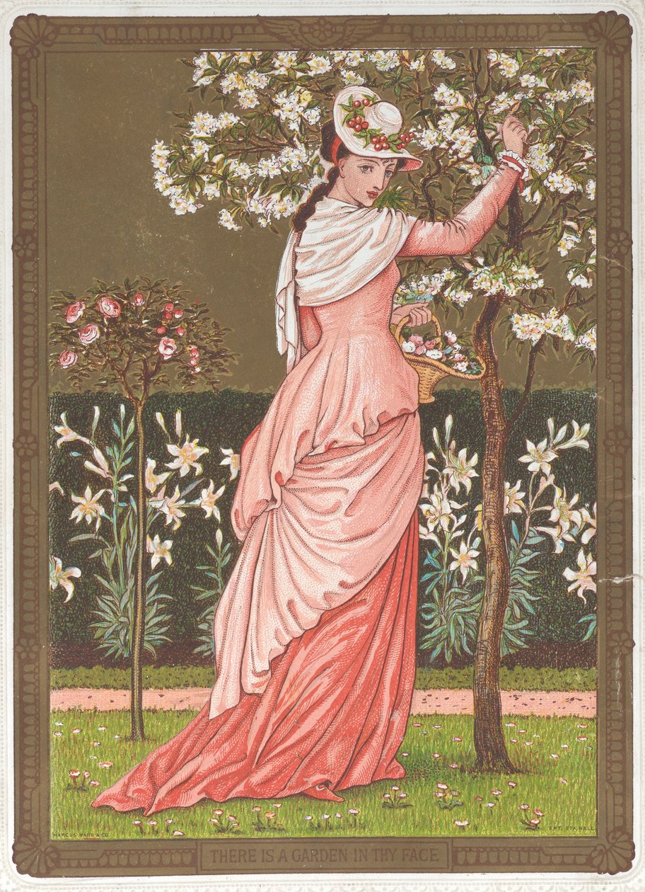 Ystävänpäivä, 1876. tekijältä Walter Crane
