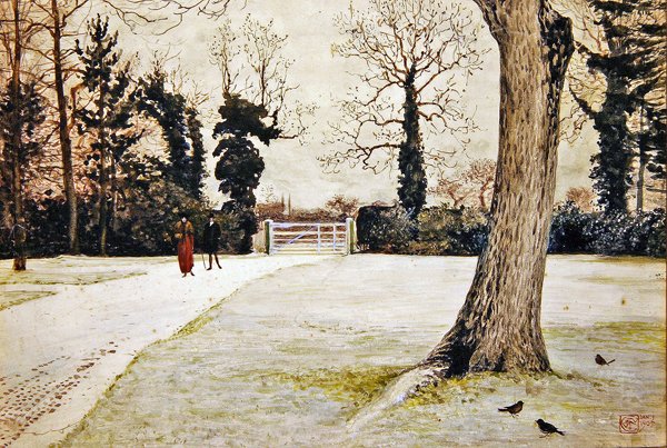 Yew Tree Farm, Brundish Farm, Suffolk tekijältä Walter Crane