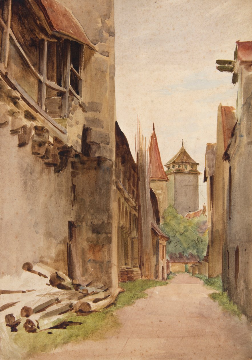 Takakatu, Rothenburg (akvarelli) tekijältä Walter Frederick Roofe Tyndale