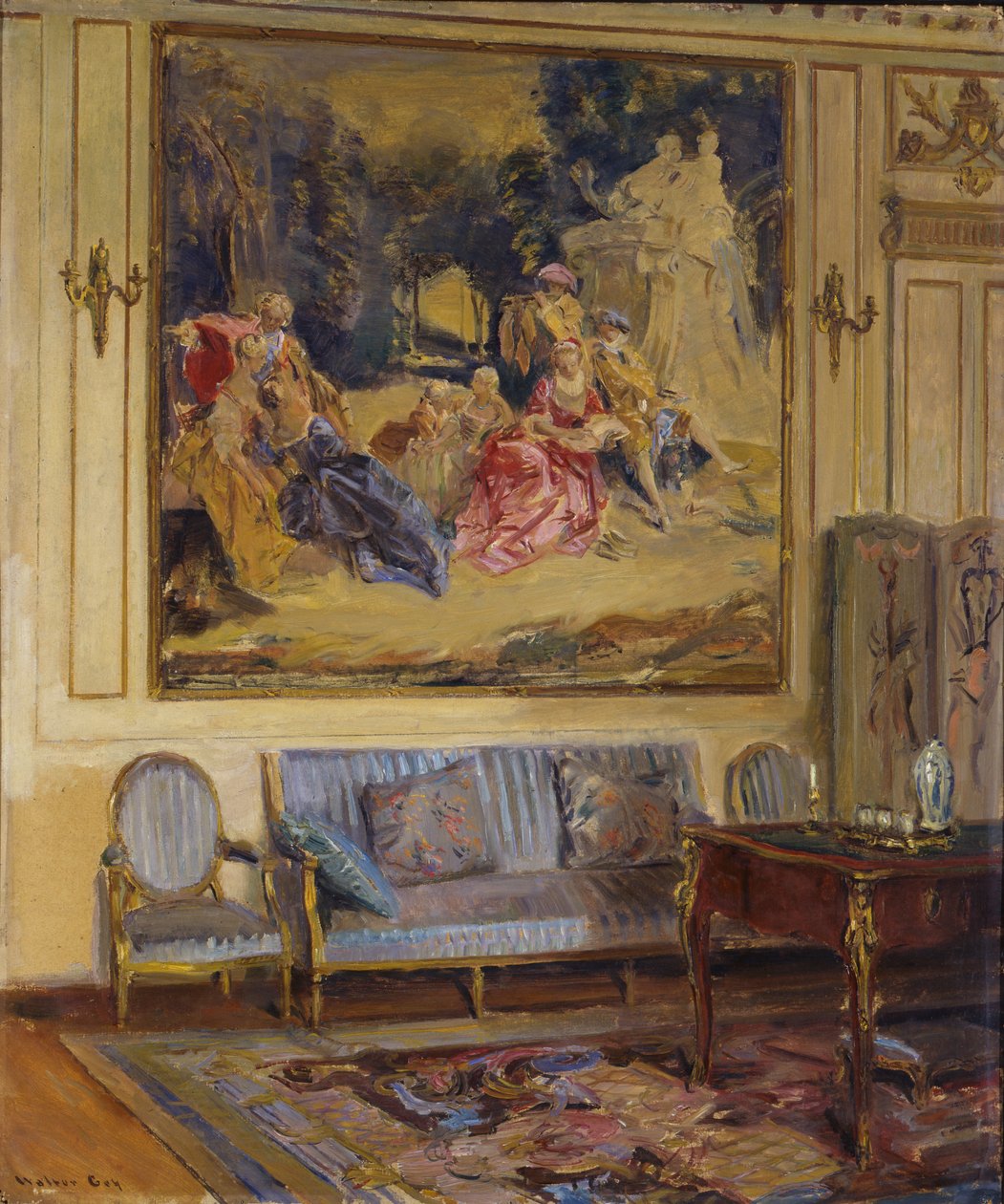 Boudoir, Chateau de Chaalis, Chateau de Chaalis tekijältä Walter Gay