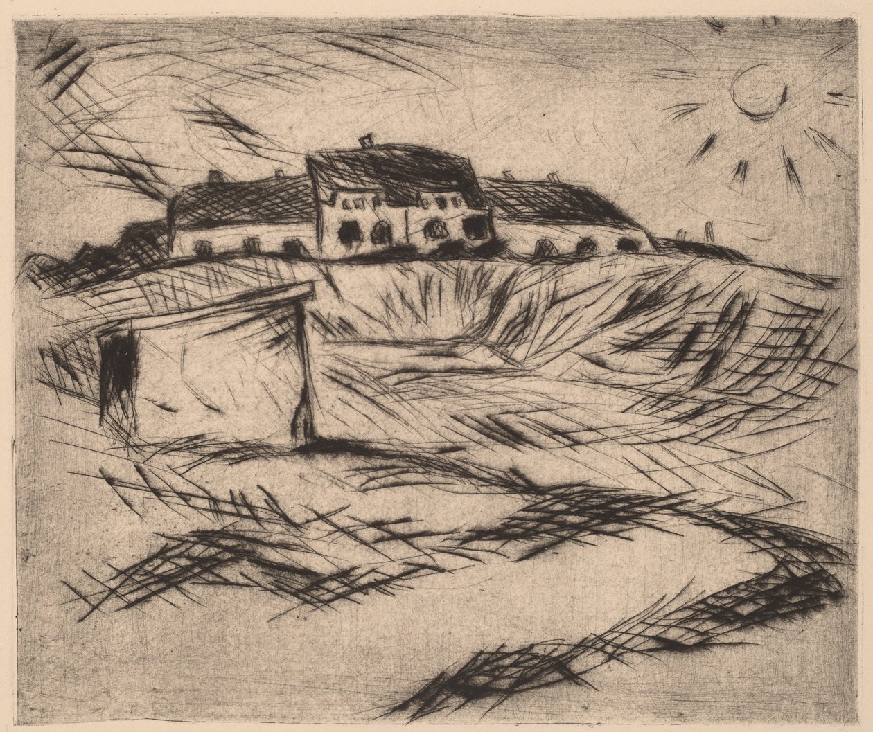 Kasarmi Kasarmi, 1916. tekijältä Walter Gramatte