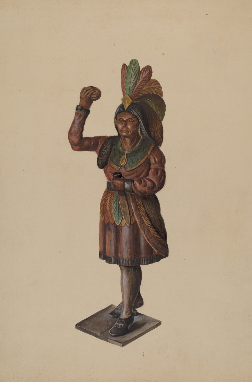Sikarikauppa Intialainen, c. 1936. tekijältä Walter Hochstrasser