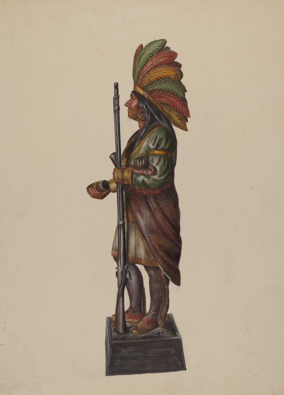 Sikarikauppa Intialainen, c. 1936. tekijältä Walter Hochstrasser