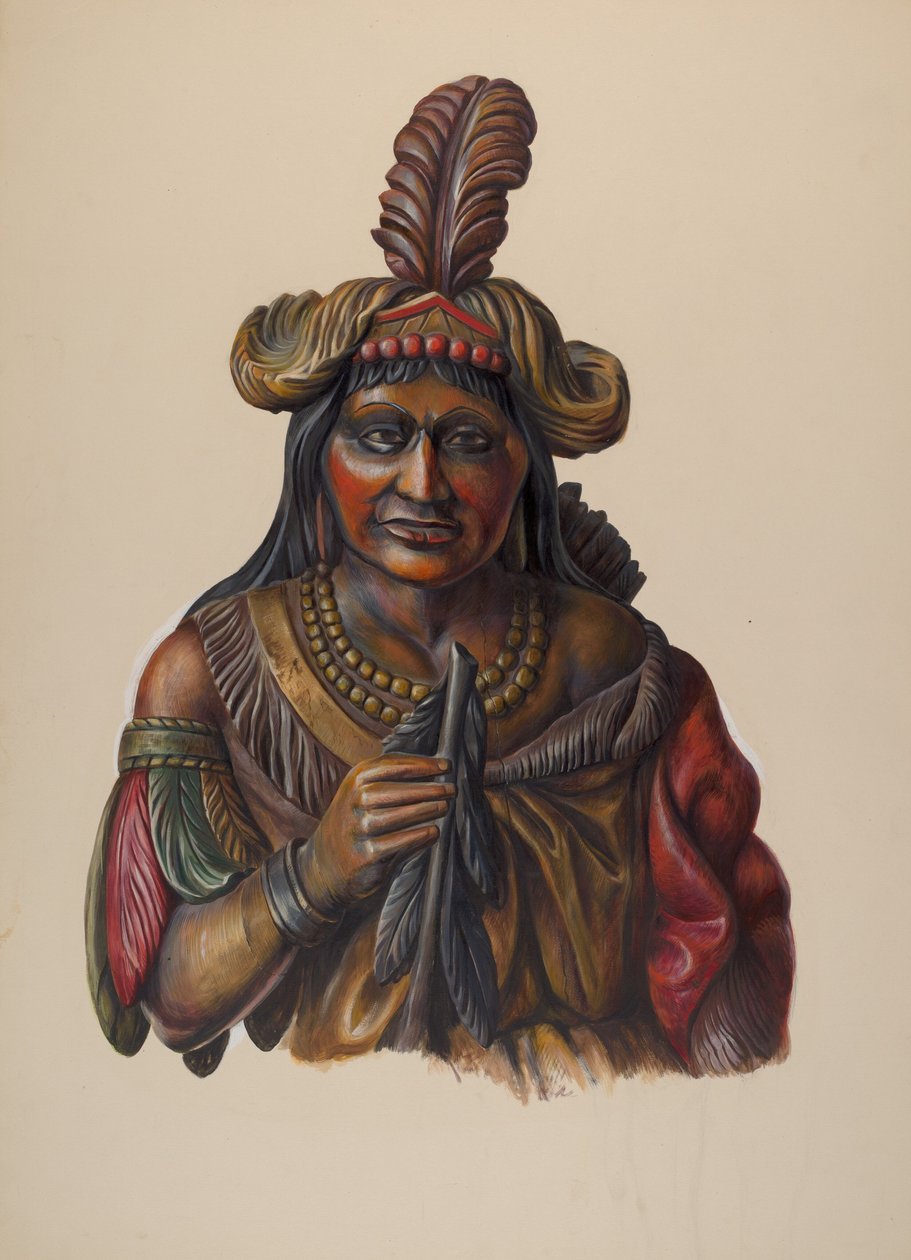 Sikarikauppa Intialainen, c. 1937. tekijältä Walter Hochstrasser